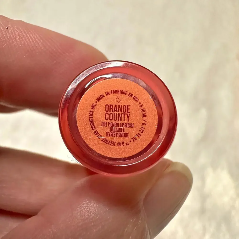 NIB Jeffree Star Supreme Gloss Full Pigment Lip Gloss Orange County 5.10ml